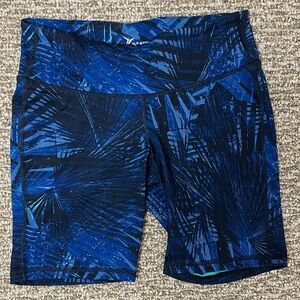 Old Navy Tropical Blue Biker Shorts